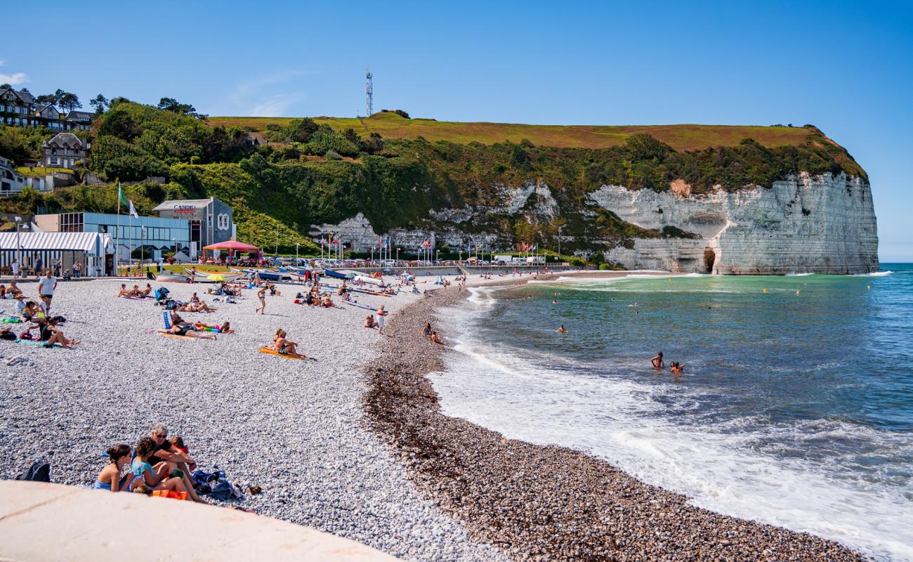 Фото Plage Yport с светлая галька поверхностью