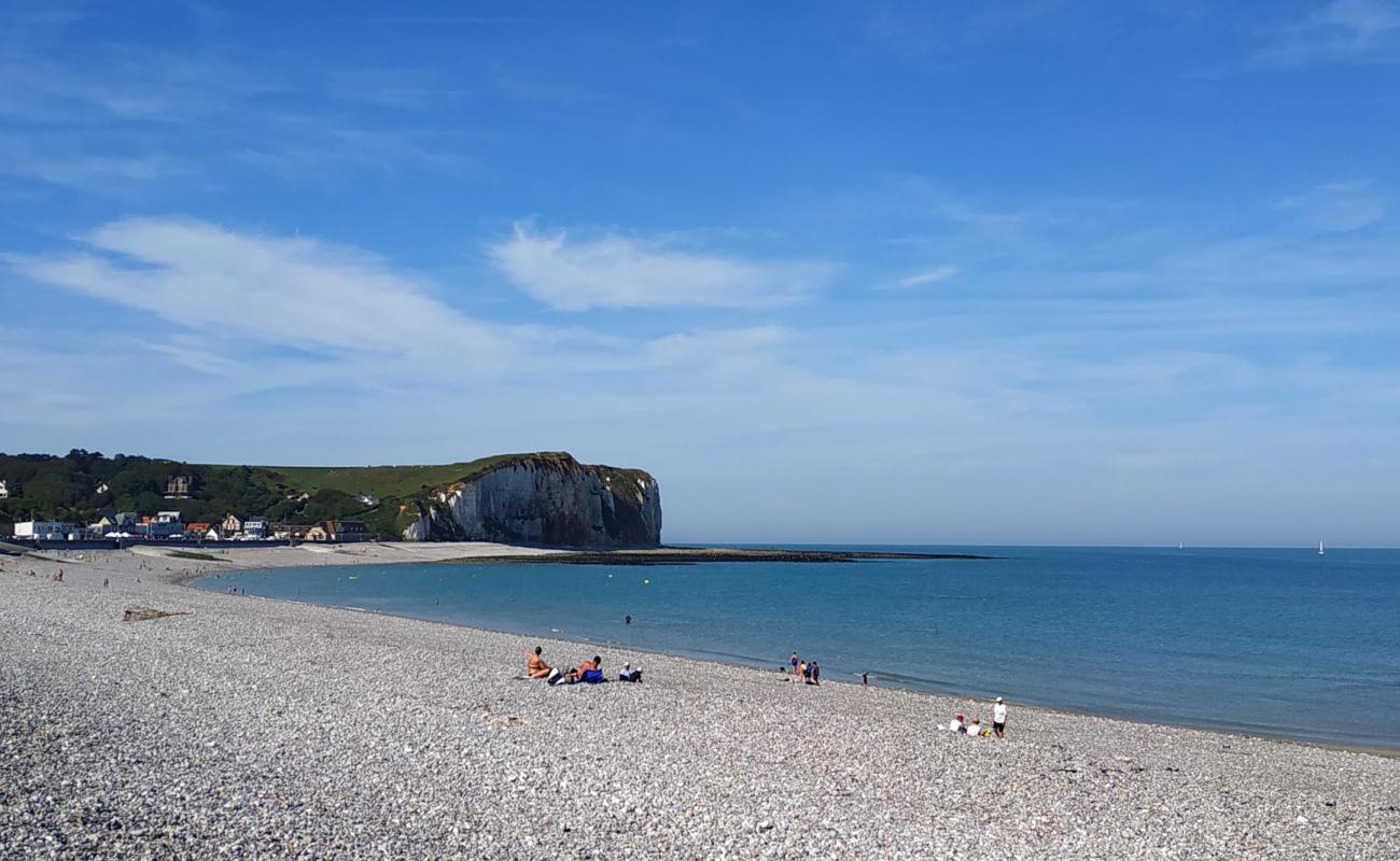 Фото Plage de Veulettes-sur-Mer с светлая галька поверхностью