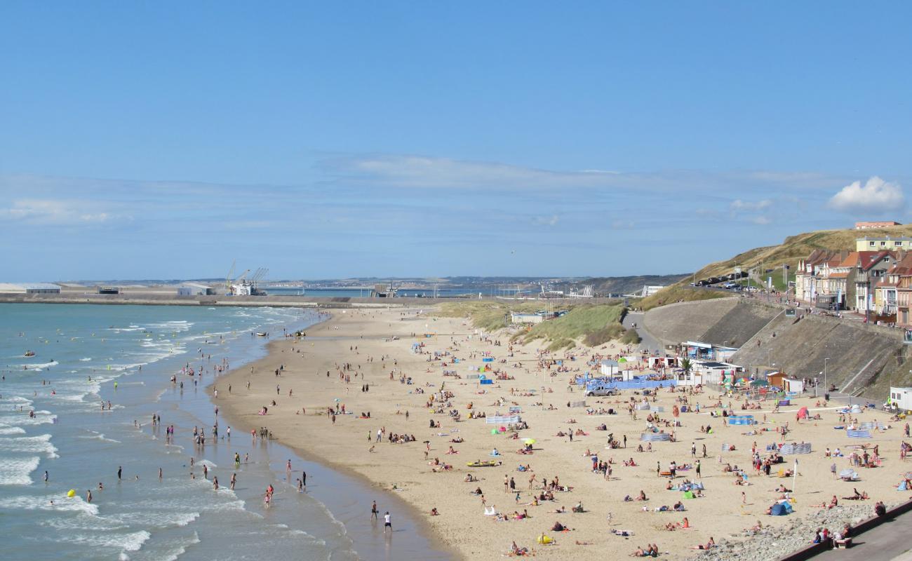 Фото Plage du Portel с светлый песок поверхностью