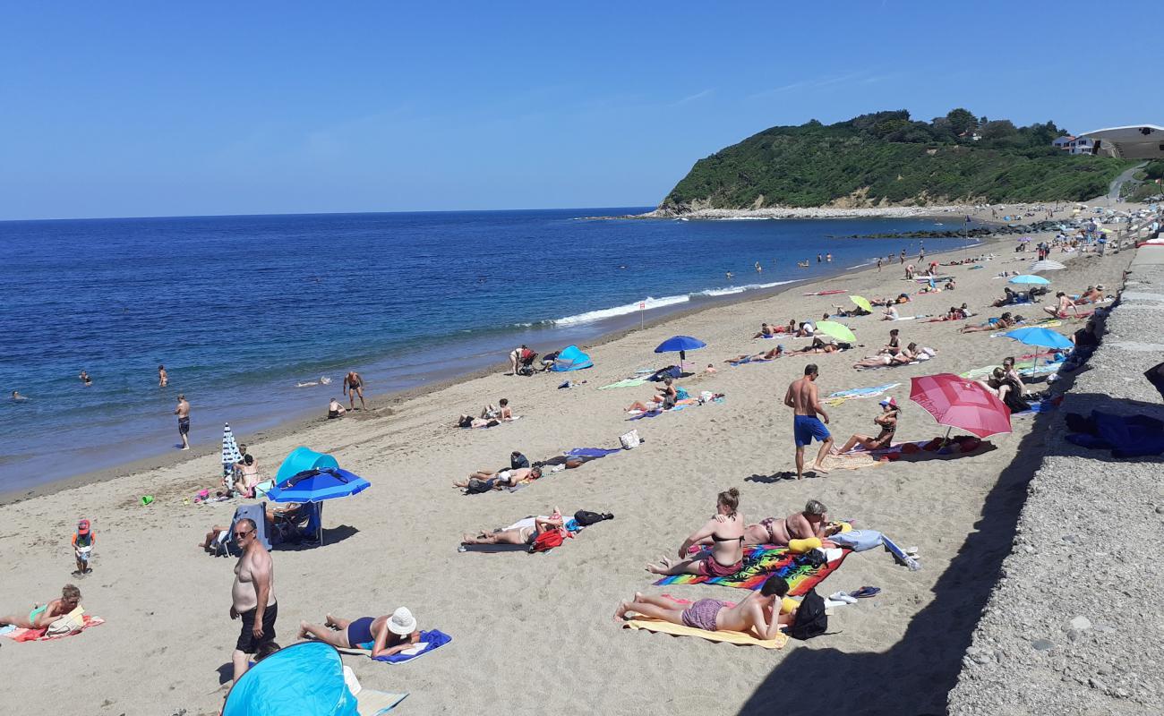 Фото Plage d'Erromardie с светлый песок поверхностью