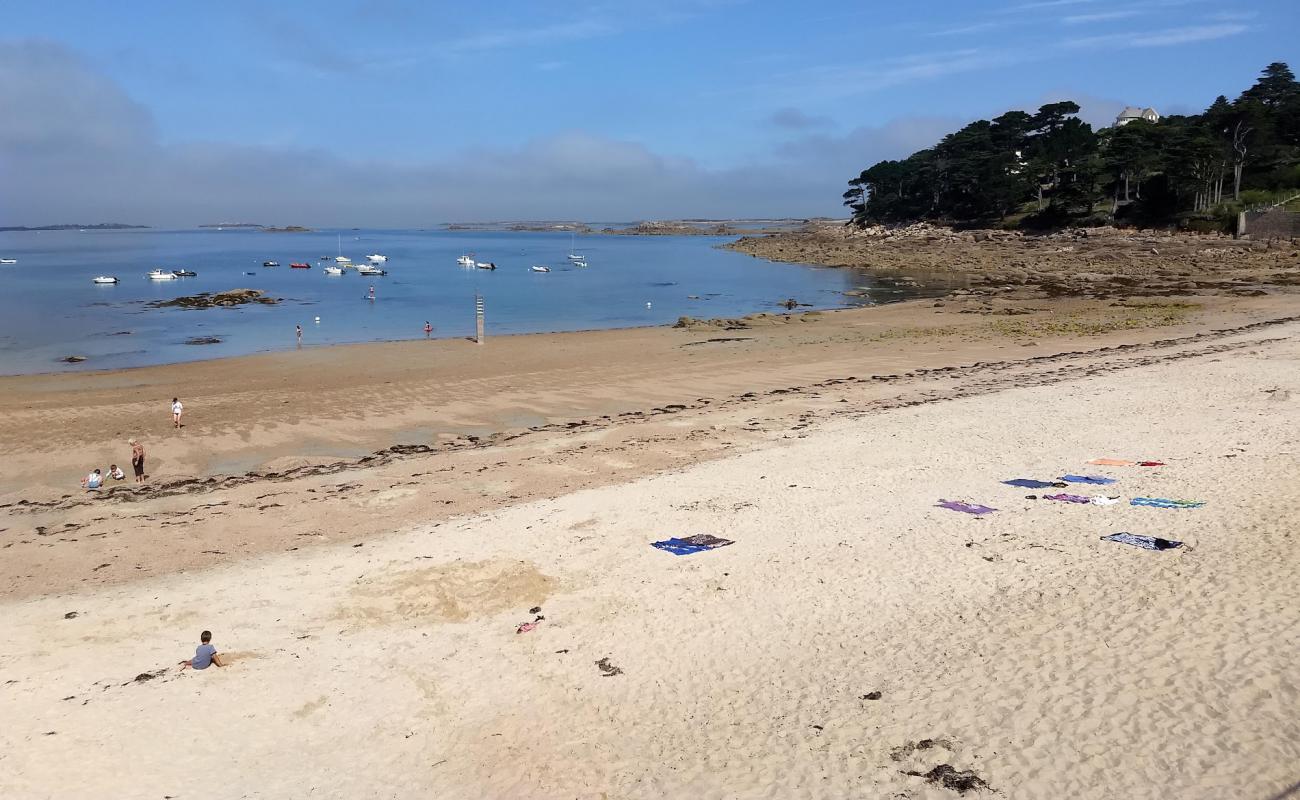 Фото Plage de Porz Termen с светлый песок поверхностью