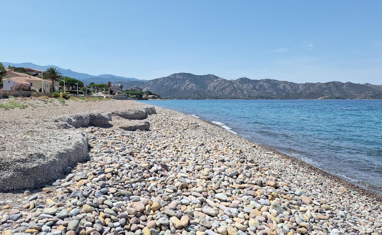 Фото Plage de l'Ospedale с серая галька поверхностью