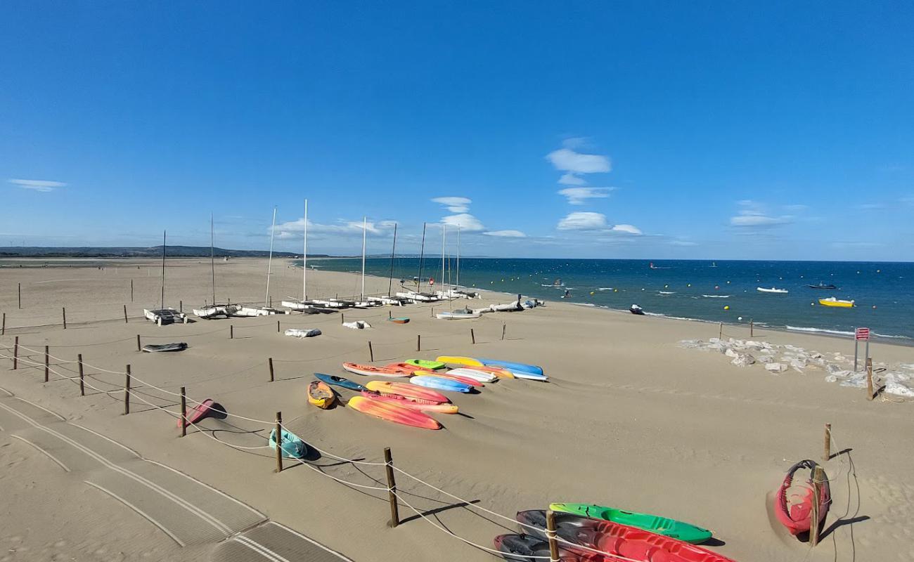 Фото Plage de la Franqui с светлый песок поверхностью