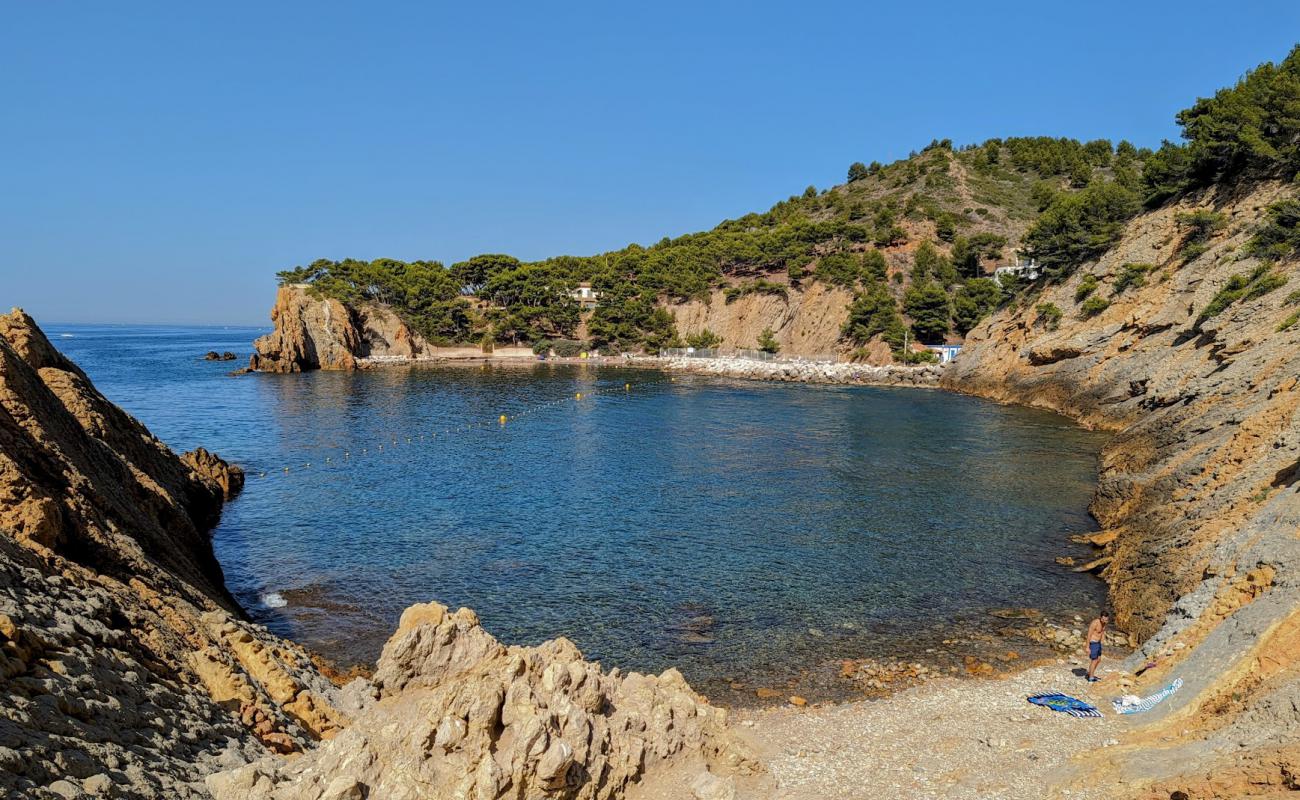 Фото Plage de la Calanque des Figuieres с серая галька поверхностью