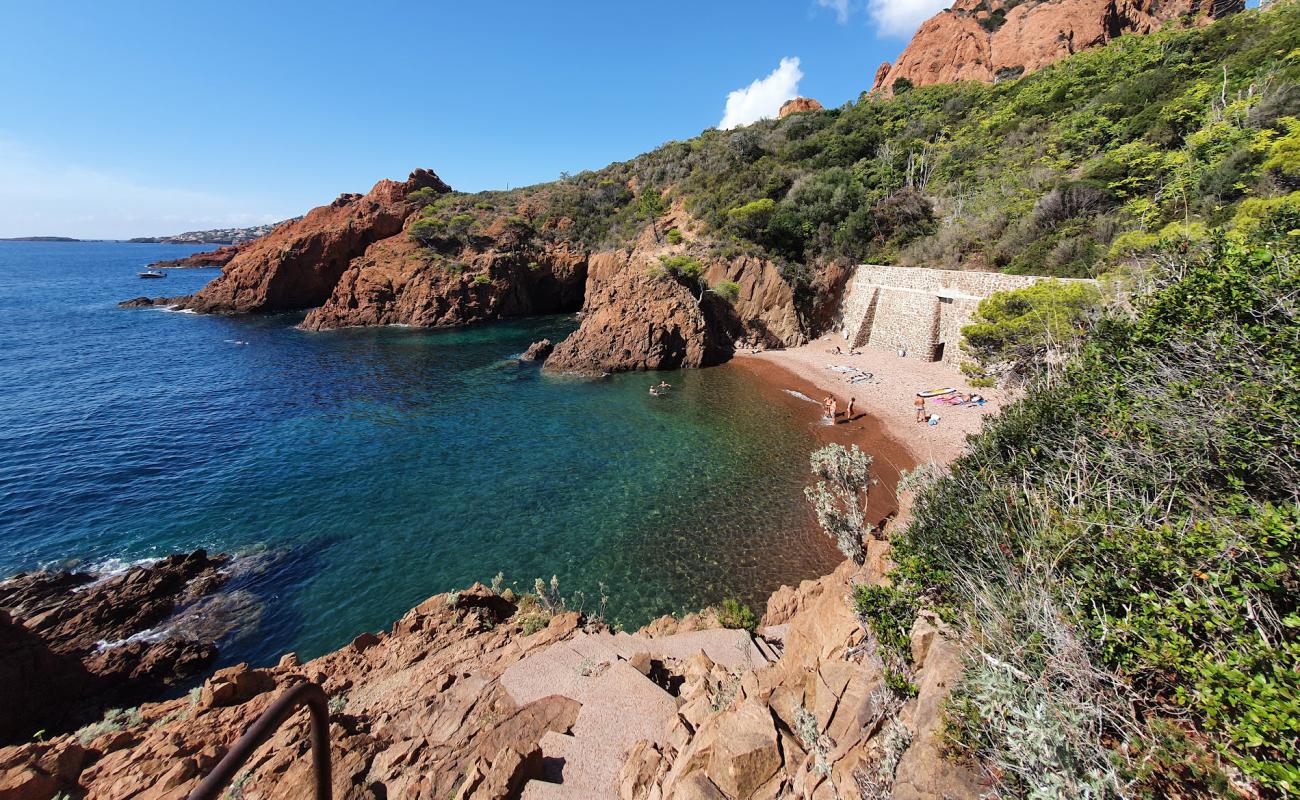 Фото Calanque de Saint-Barthelemy с серая галька поверхностью