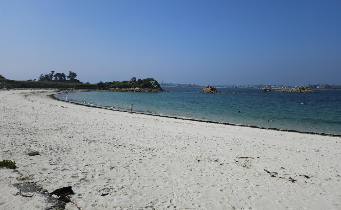 Фото Plage de Perharidy с светлый песок поверхностью