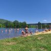 La plage de Saint-Cirq-Lapopie