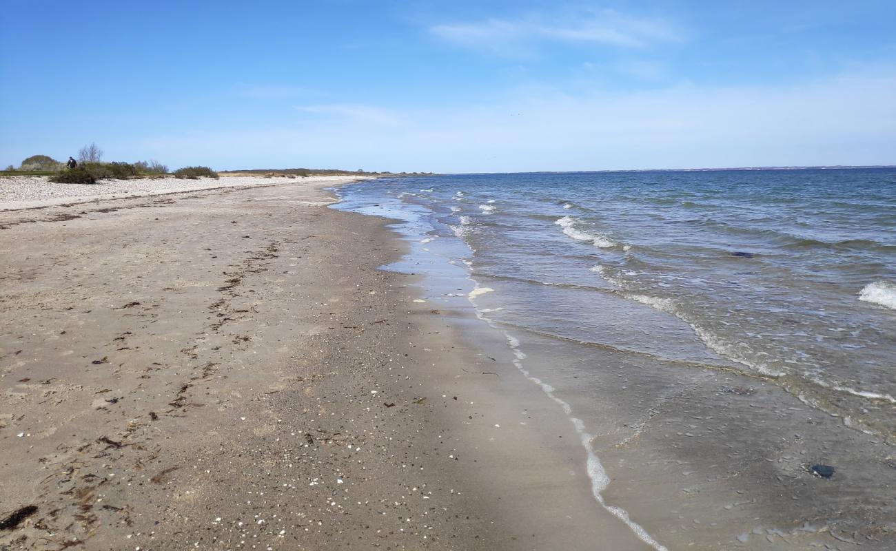 Фото Strand Am Leuchtturm с песок с галькой поверхностью