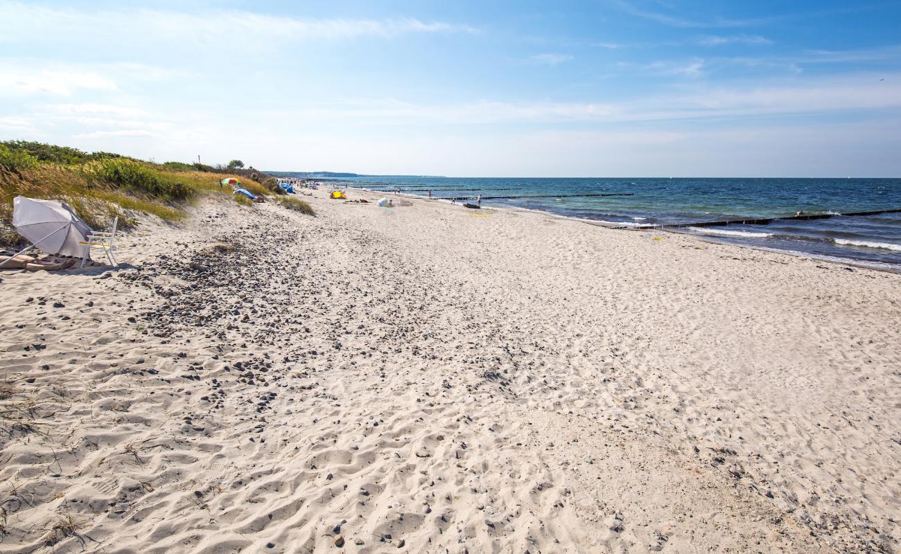 Фото Strand Borgerende с светлый песок поверхностью