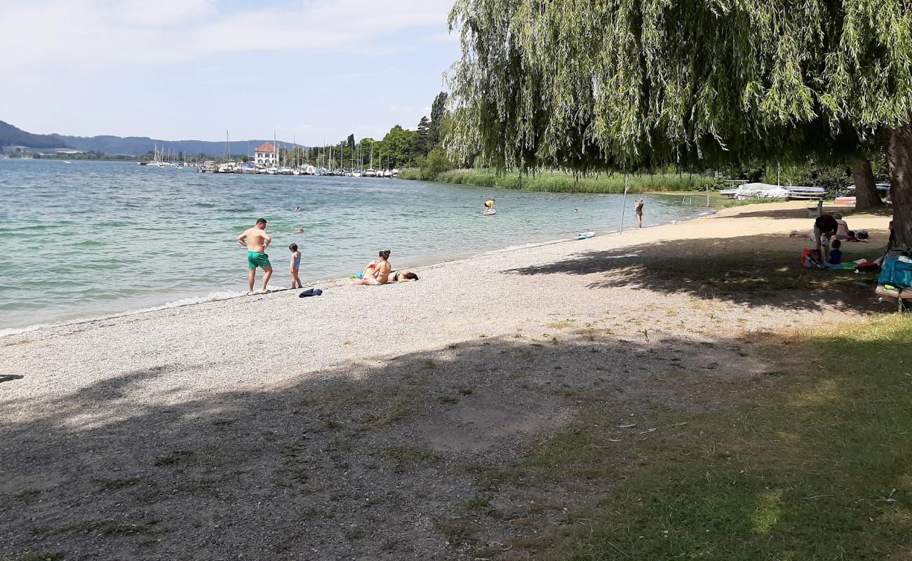 Фото Strandbad Ludwigshafen с песок с галькой поверхностью