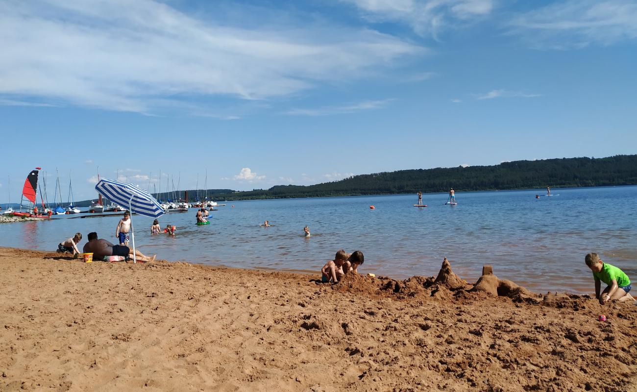 Фото Badestrand Absberg с светлый песок поверхностью