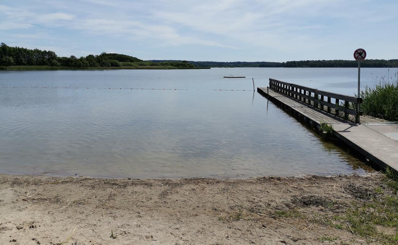 Фото Badestelle Beach с трава поверхностью