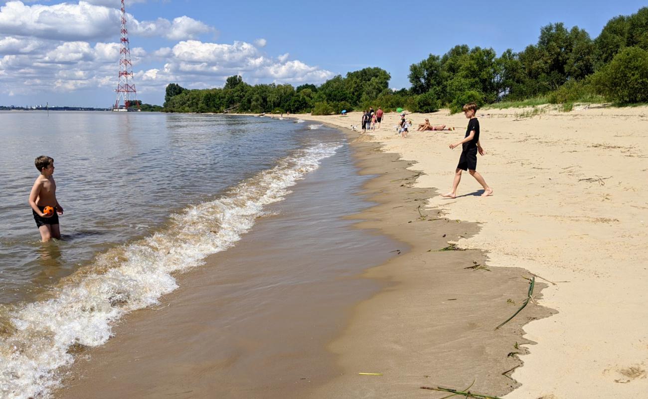 Фото Hetlinger Schanze Strand с светлый песок поверхностью