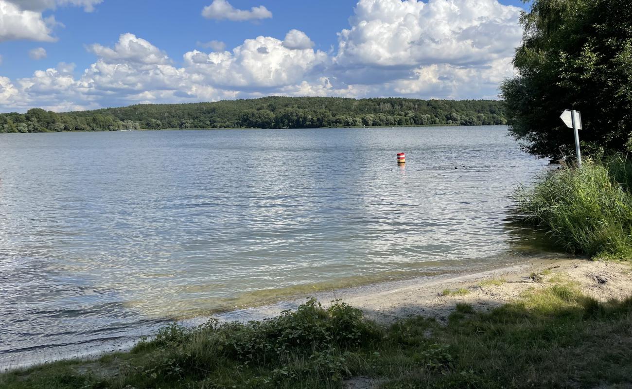 Фото Gatow Strand с светлый песок поверхностью