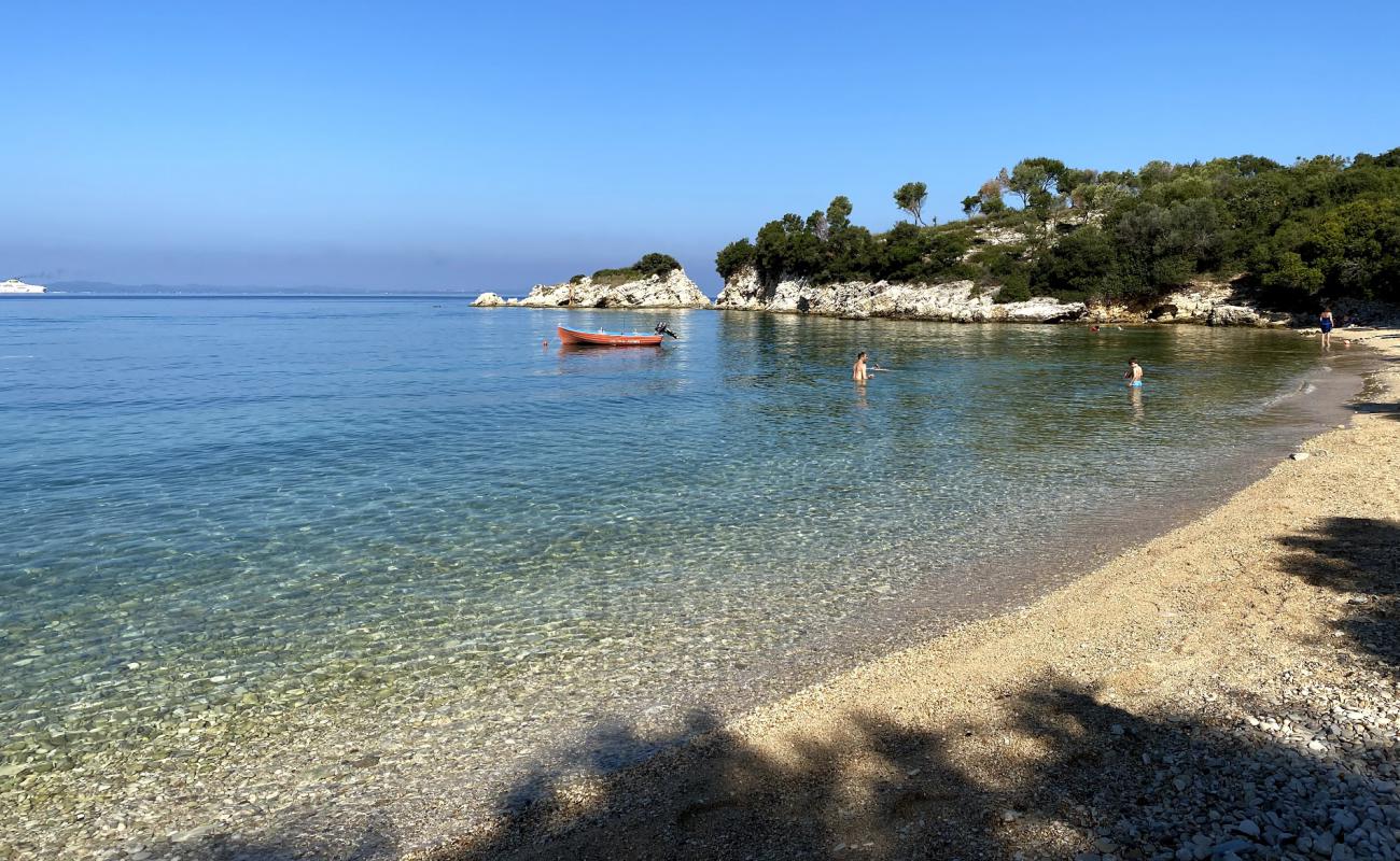 Фото Dei beach с белая чистая галька поверхностью