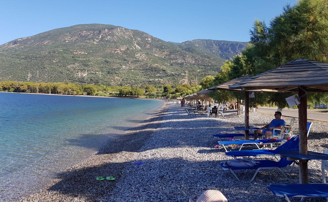 Фото Sergoulas 2 Beach с белая чистая галька поверхностью