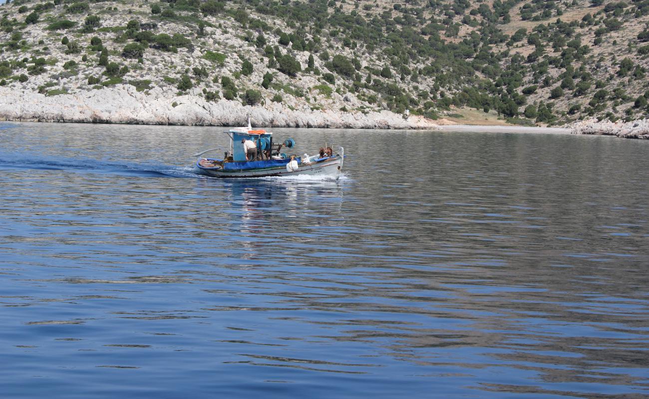 Фото Agios Nikolaos beach III с светлая галька поверхностью