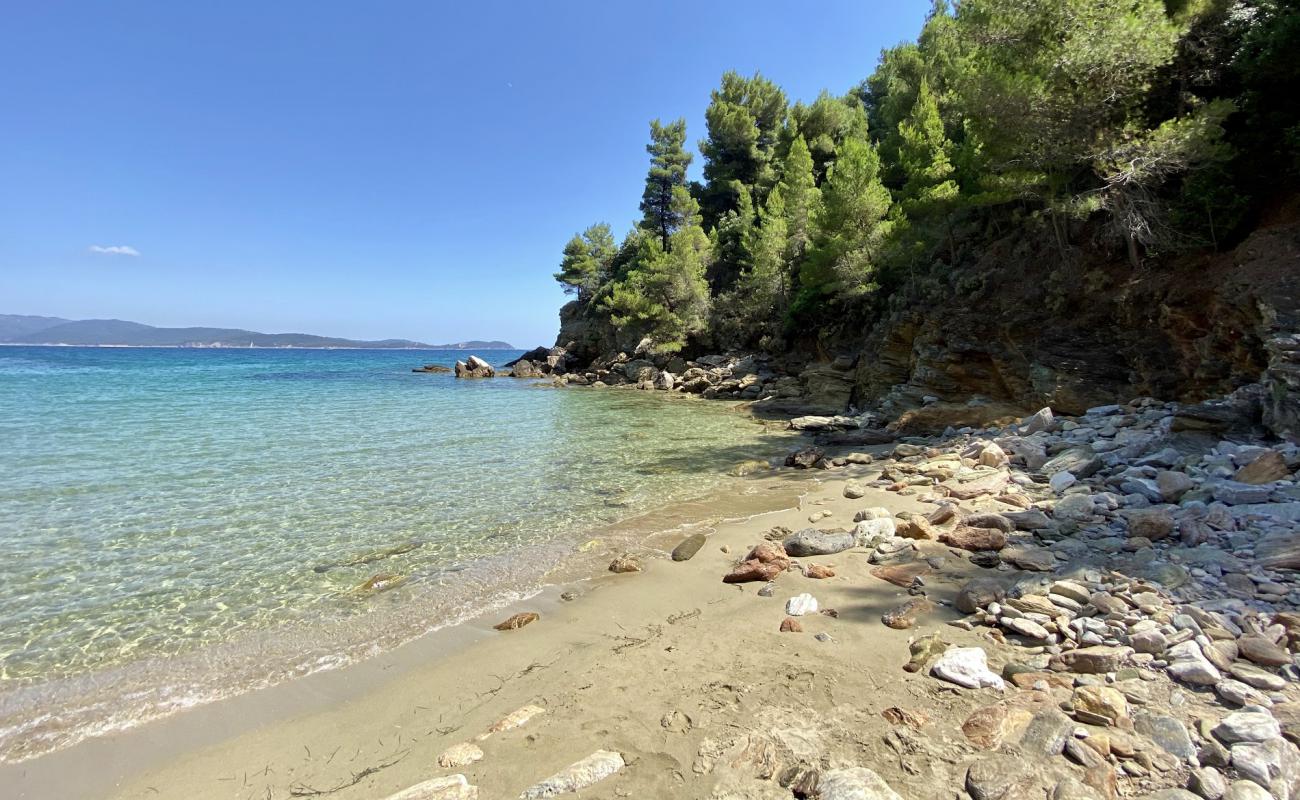 Фото Vlachorema beach с светлый песок поверхностью