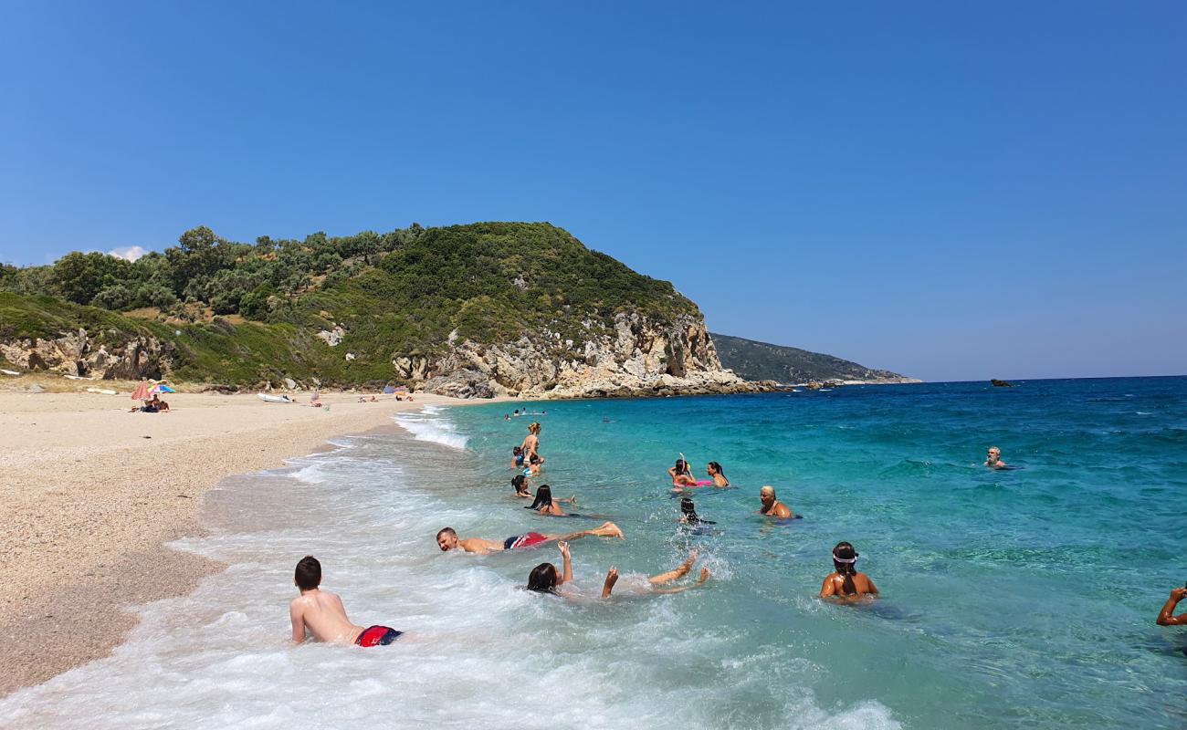 Фото Potistika beach с белая чистая галька поверхностью