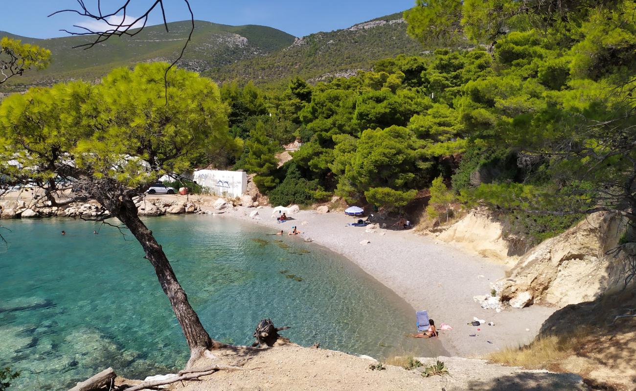 Фото Prosili beach с белая чистая галька поверхностью