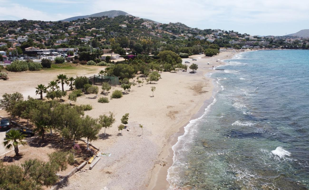 Фото Apeiranthou beach с светлый песок поверхностью