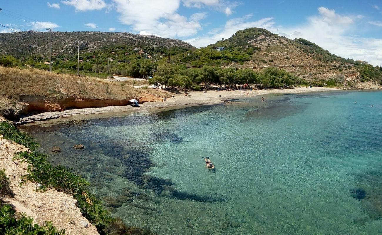 Фото Chamolia beach с песок с галькой поверхностью