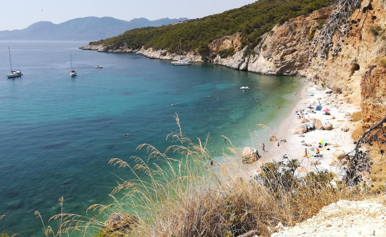 Фото Chalikiada Beach с светлая галька поверхностью