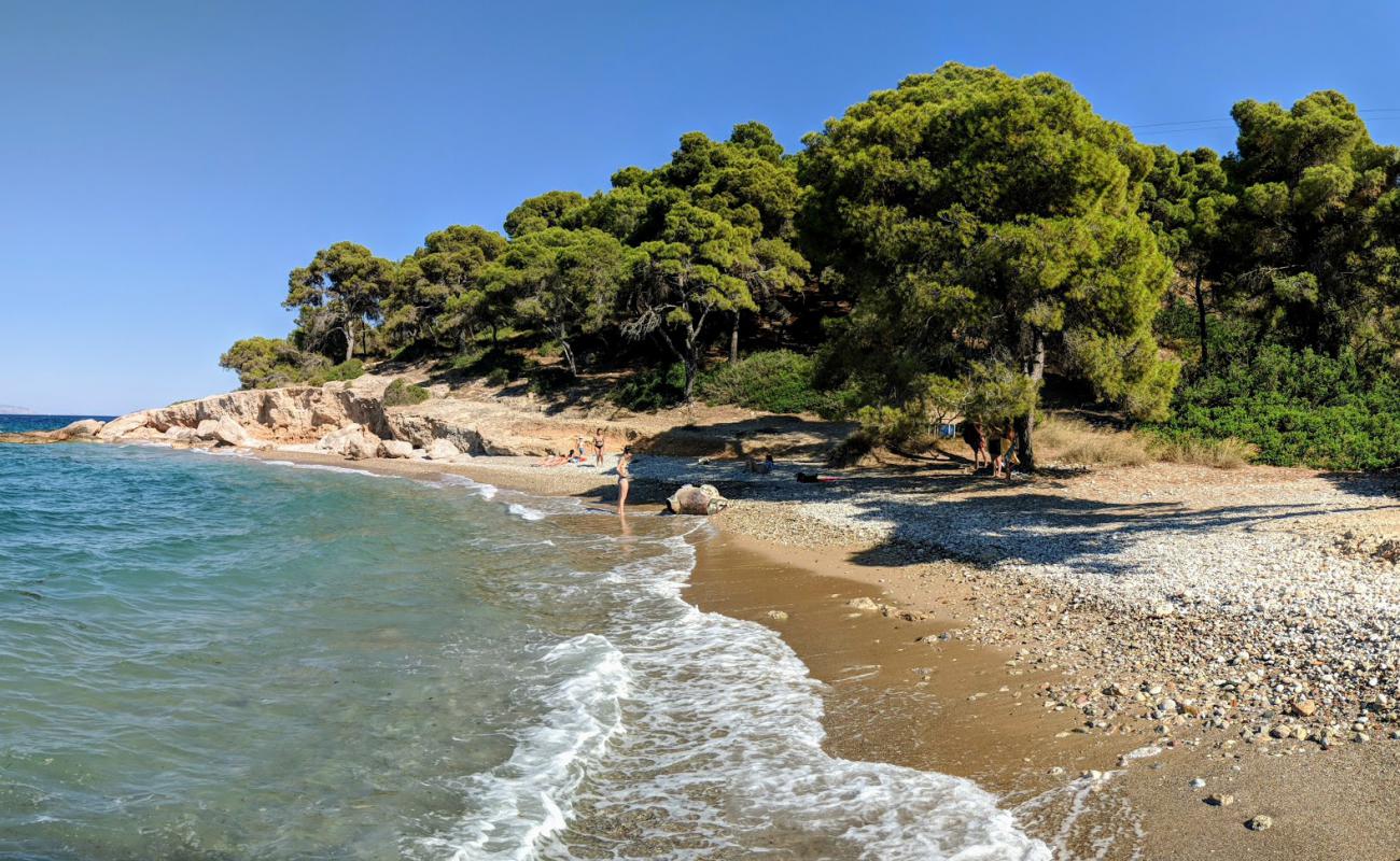 Фото Ligoneri Beach с песок с галькой поверхностью