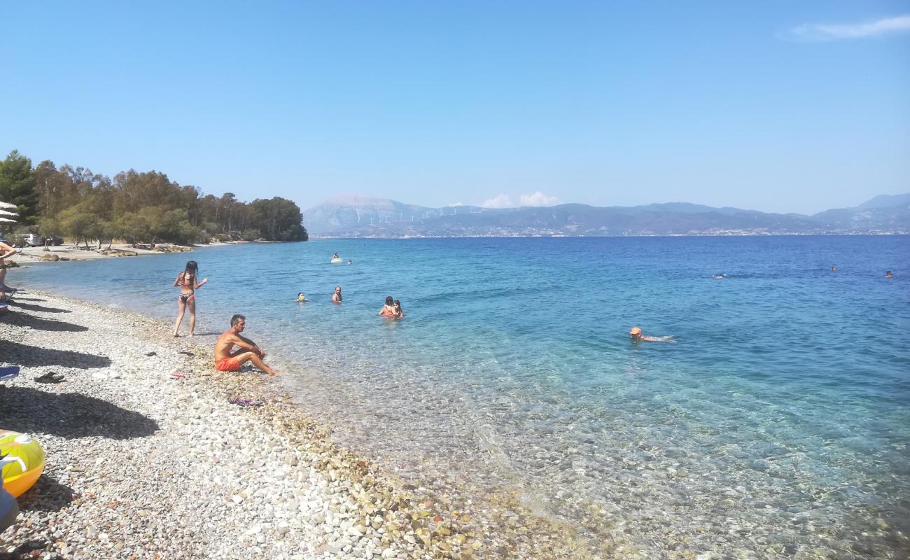 Фото Paralia Drepanou beach с серая галька поверхностью