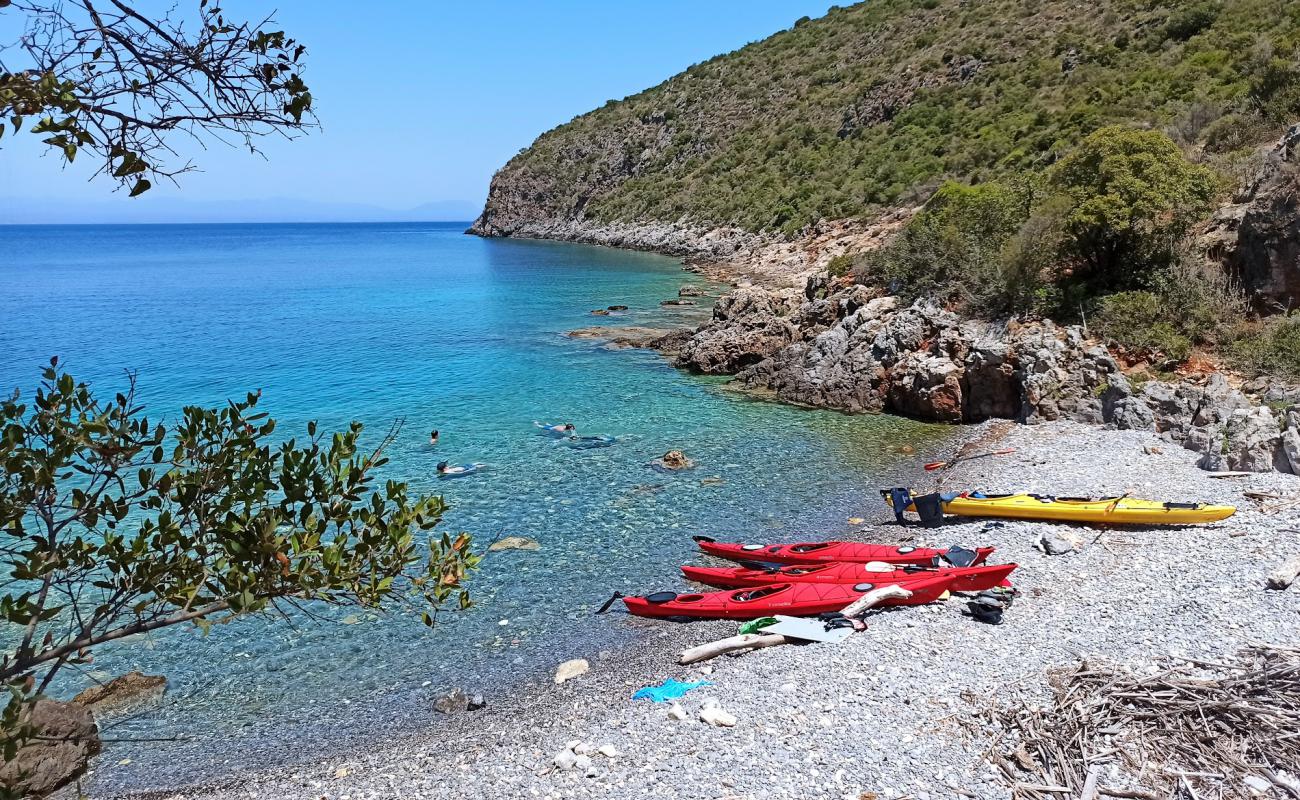 Фото Dikotaki beach с серая галька поверхностью