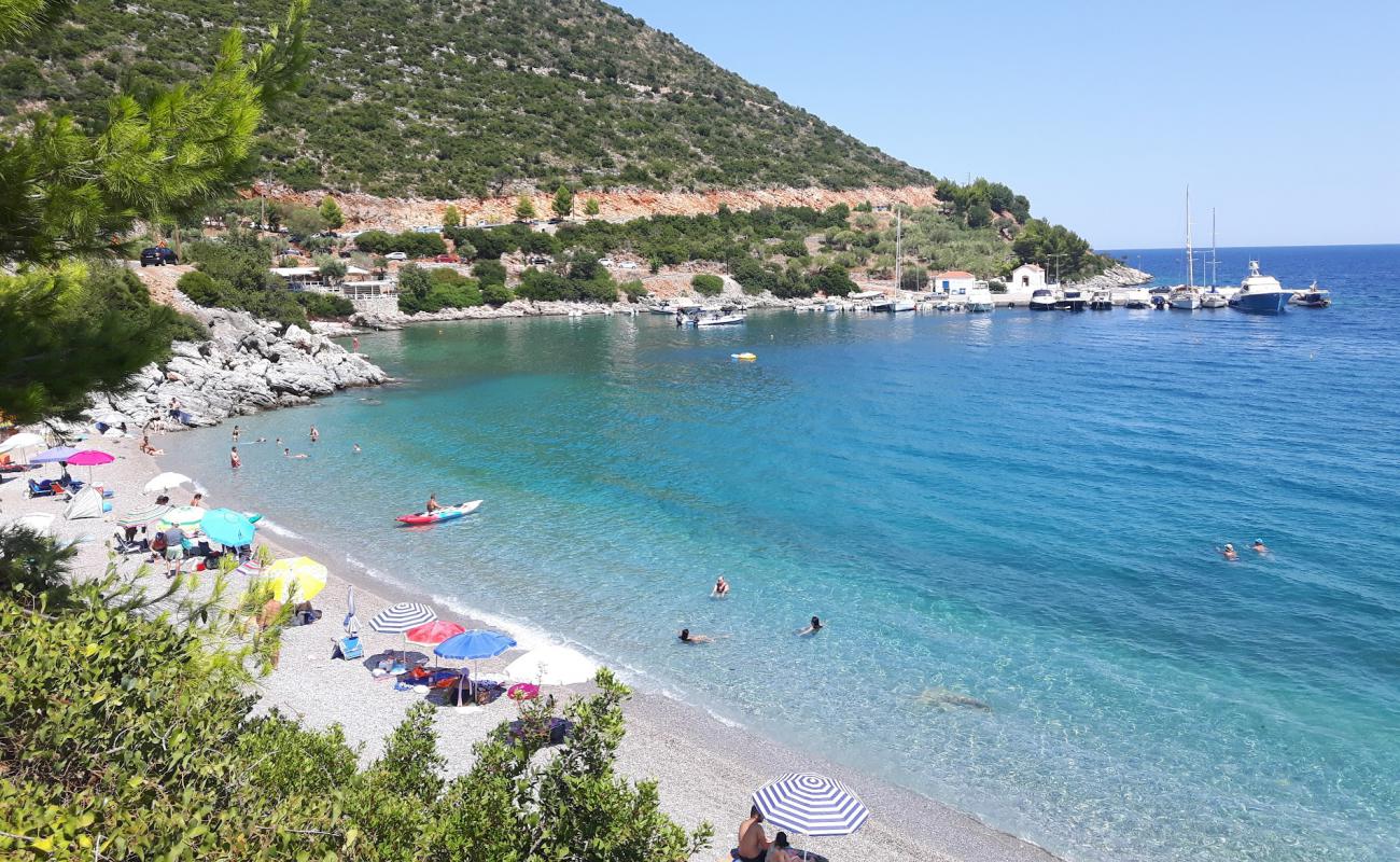 Фото Agia Kyriaki beach с серая галька поверхностью