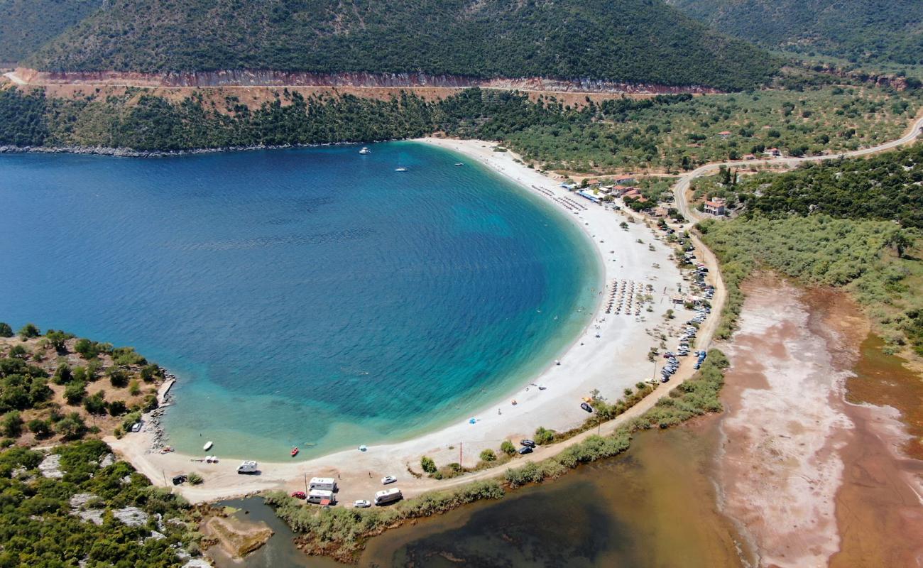 Фото Fokiano beach с серая галька поверхностью