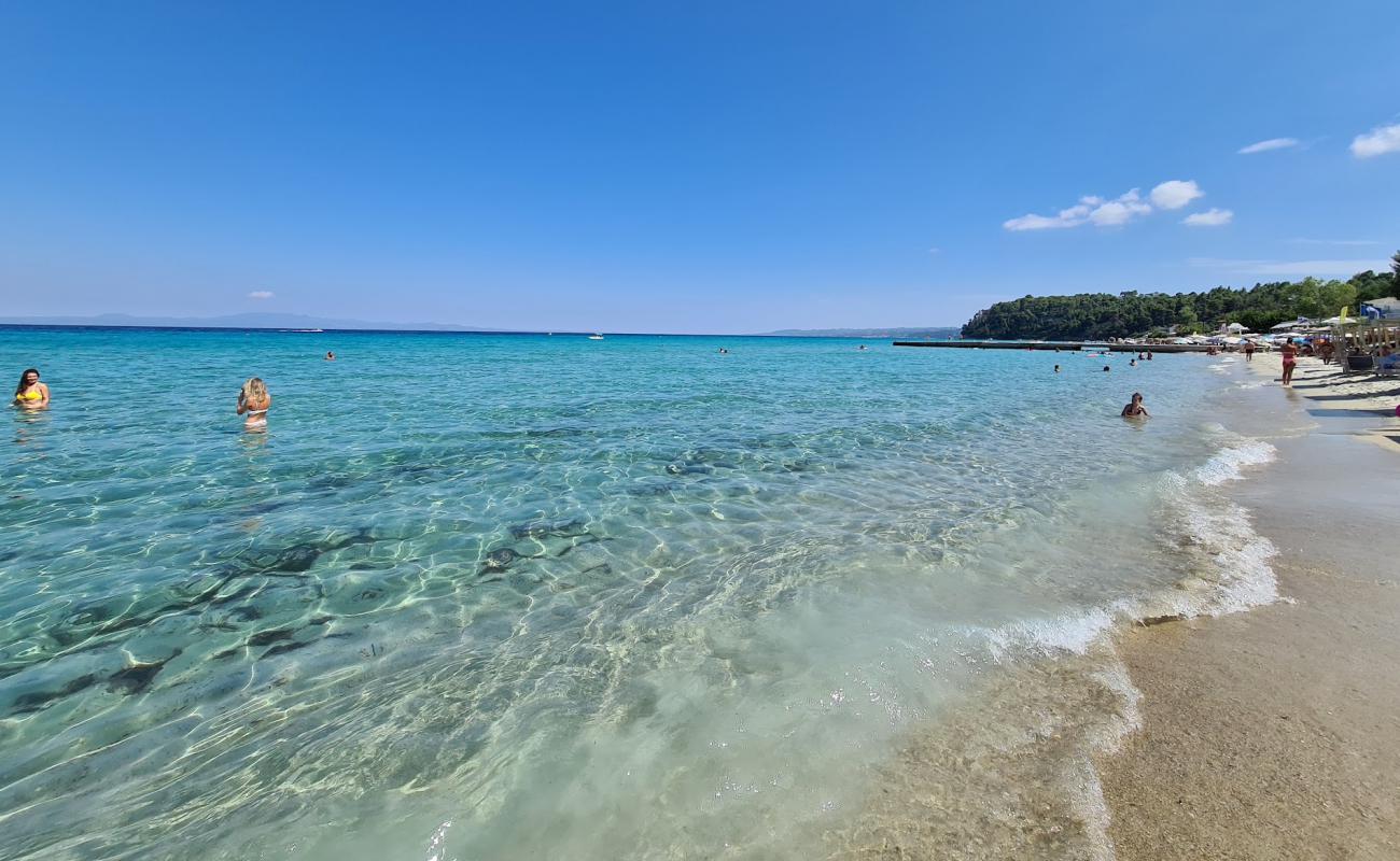 Фото Kalithea beach с светлый песок поверхностью