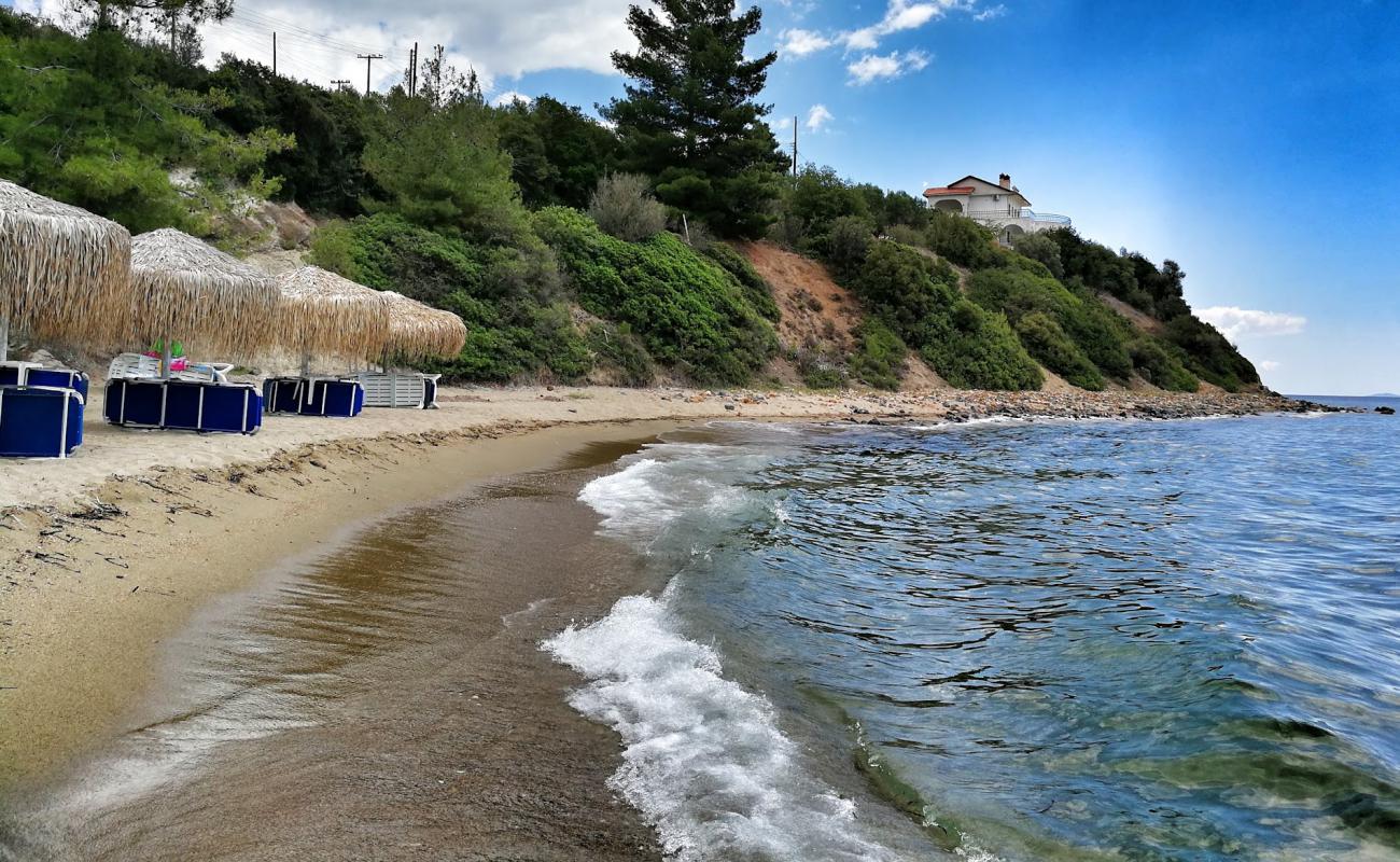 Фото Gerakini beach II с светлый песок поверхностью