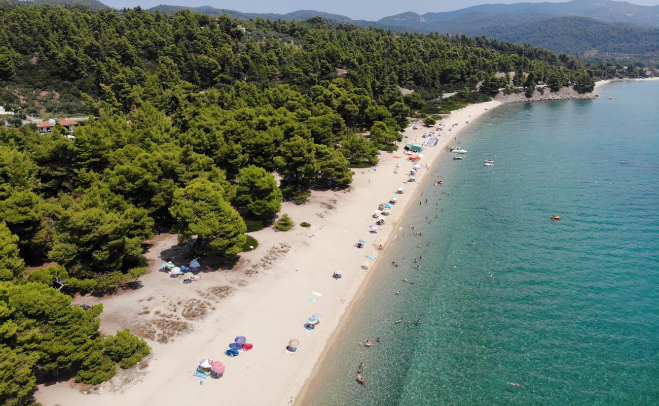 Фото Lagomandra beach II с золотистый песок поверхностью