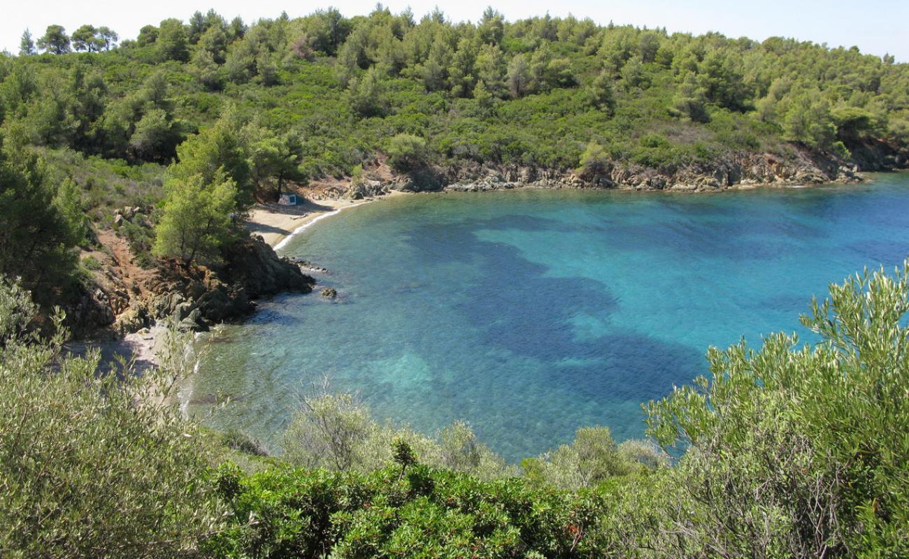 Фото Koutsoupia beach II с песок с галькой поверхностью