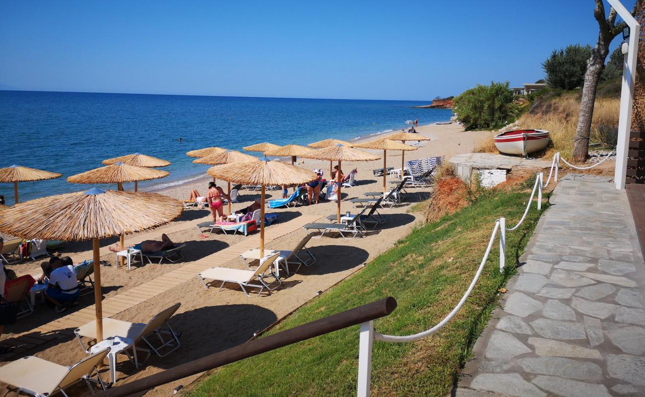 Фото Ble beach с светлый песок поверхностью