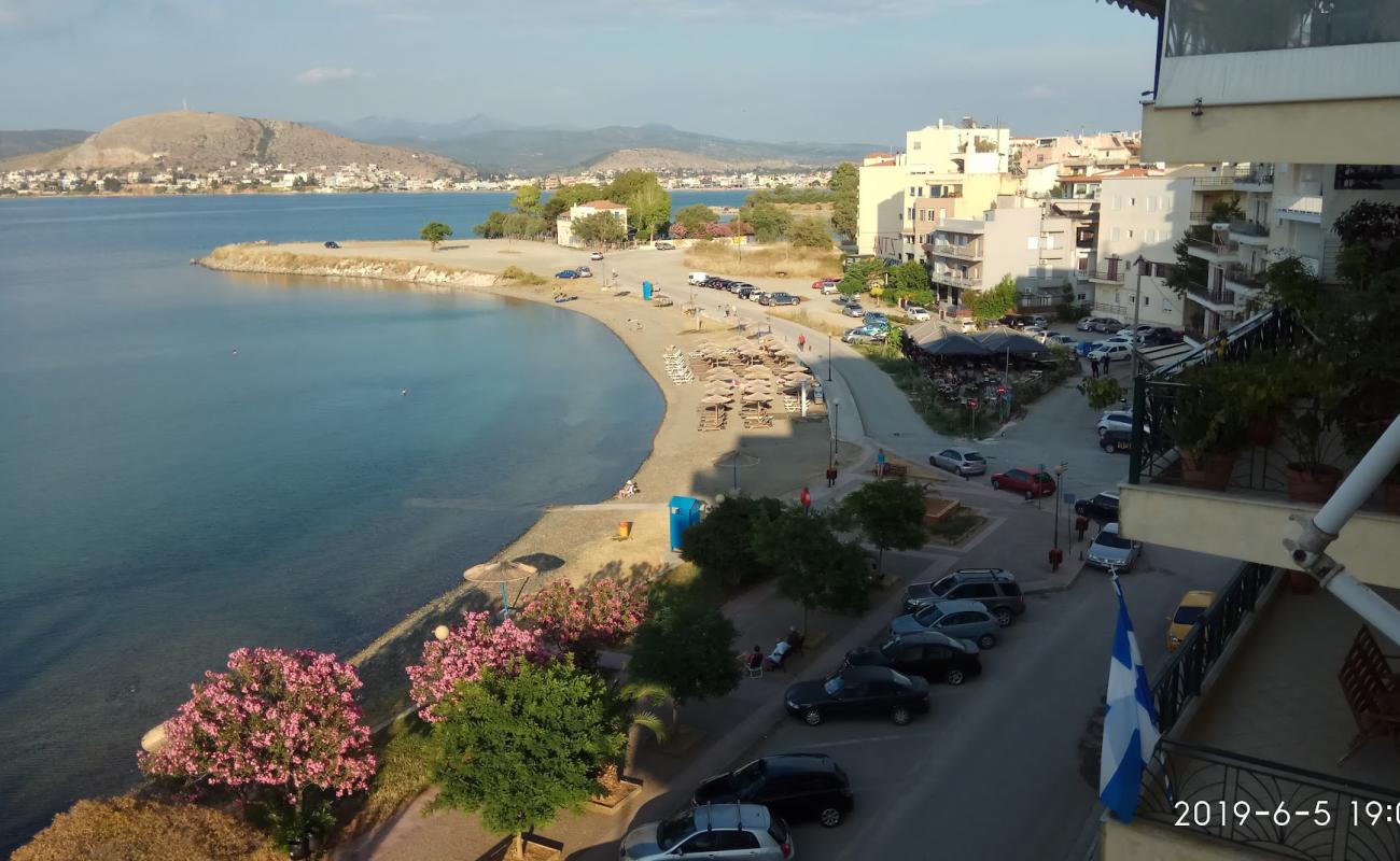 Фото Papathanasiou beach с песок с галькой поверхностью