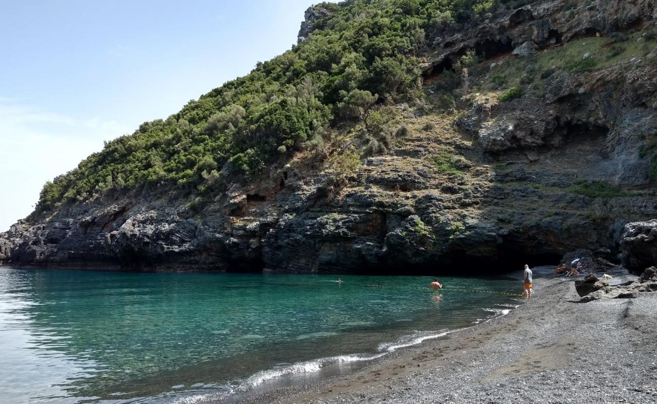 Фото Mills Beach с серая чистая галька поверхностью