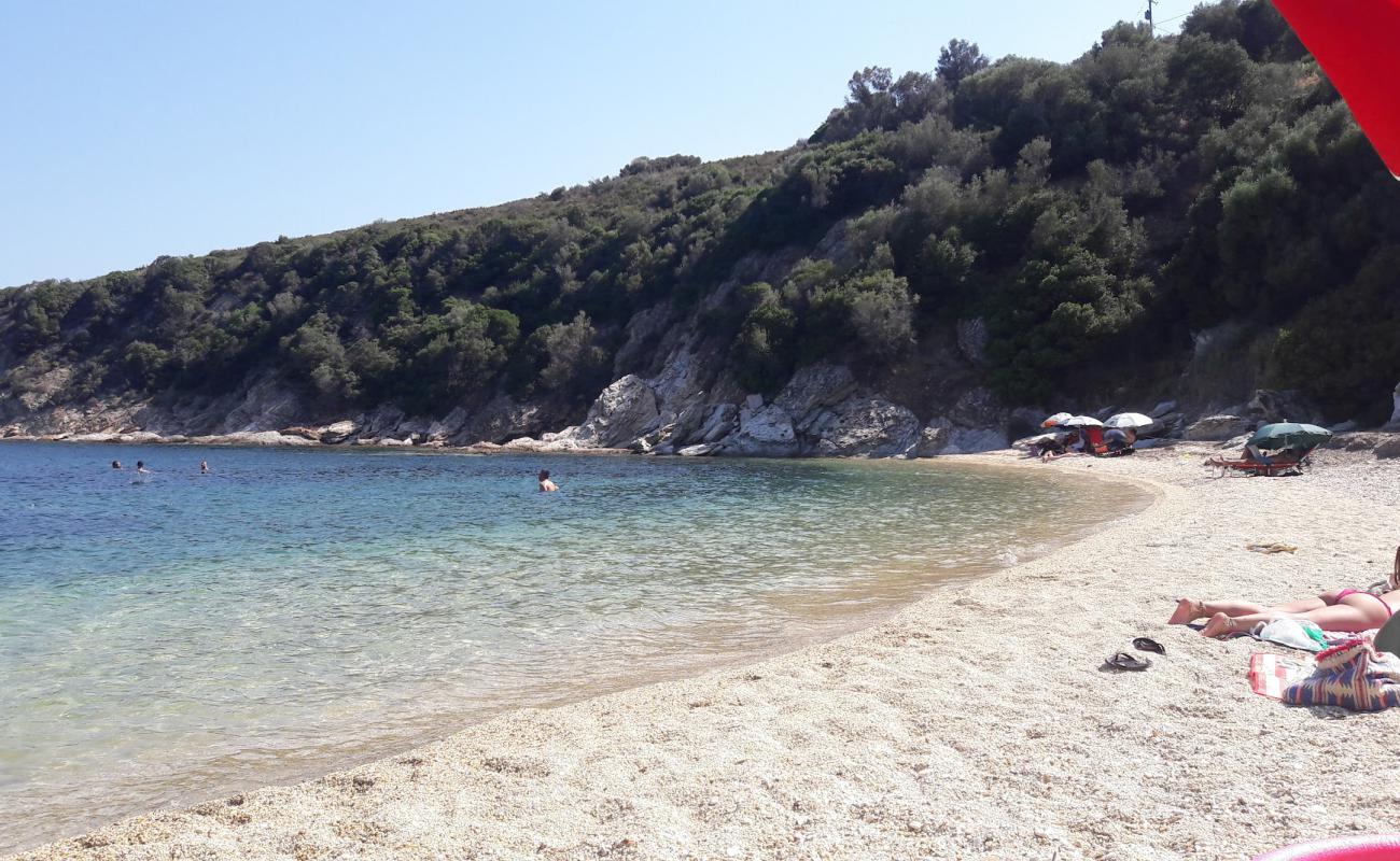 Фото Gardo beach с золотой ракушечник поверхностью