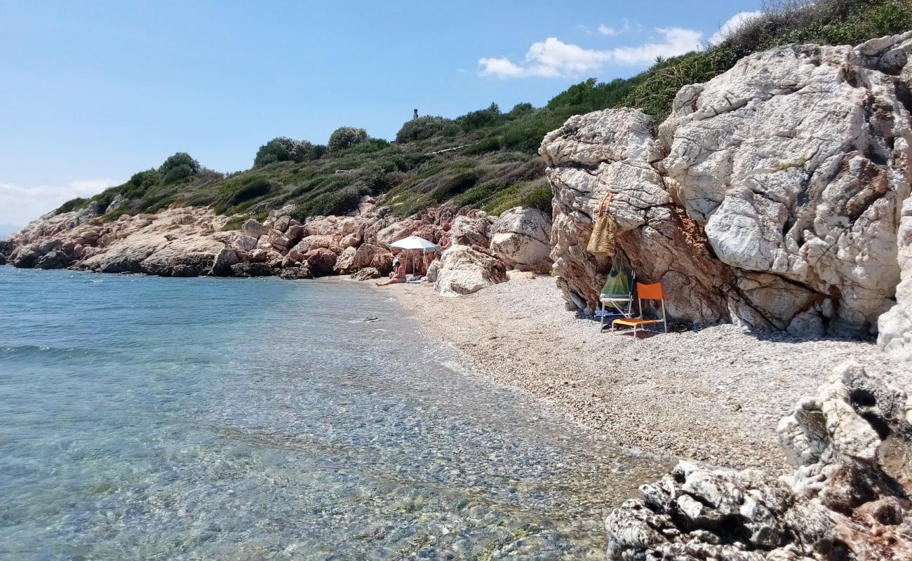 Фото Panagitsa beach с песок с галькой поверхностью