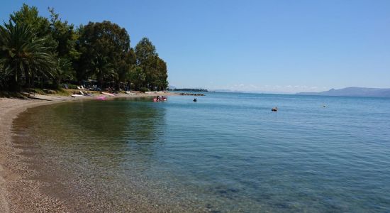 Milos camping beach