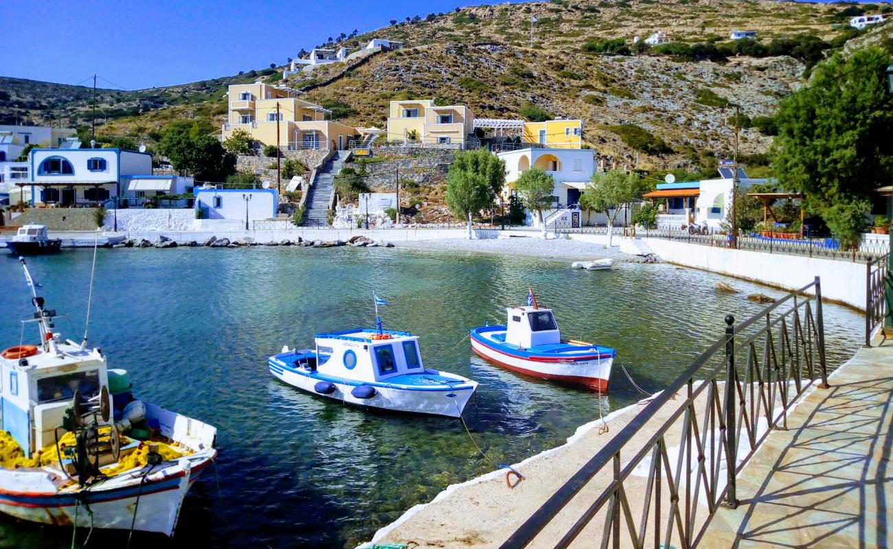 Фото Agathonisi beach с светлая галька поверхностью