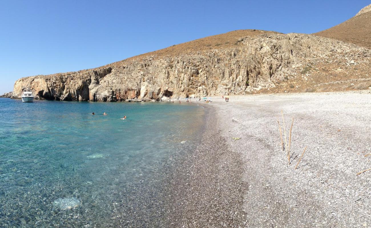 Фото Ai Giannis beach с светлая галька поверхностью