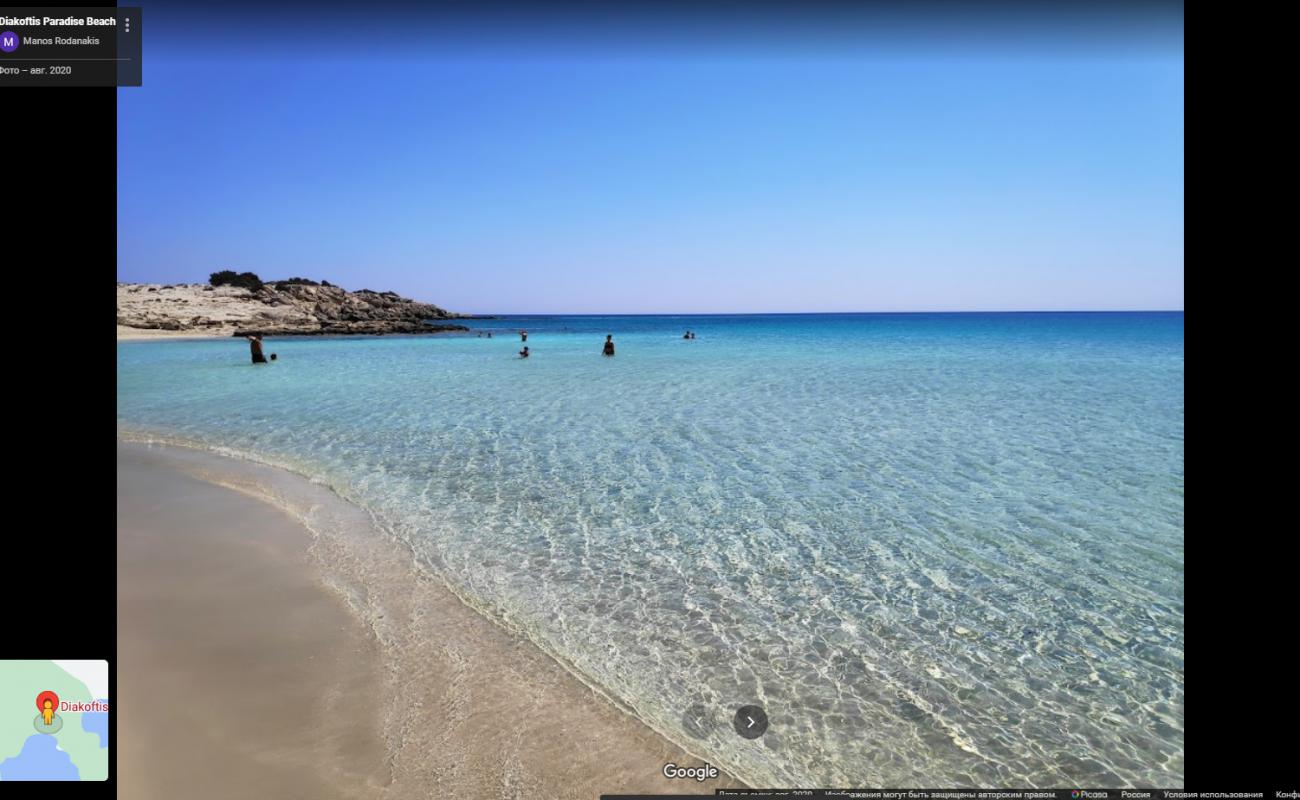 Фото Diakoftis beach II с кристальная вода поверхностью