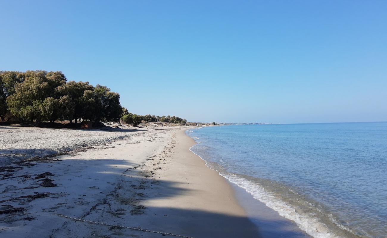 Фото Marmari beach с светлый песок поверхностью