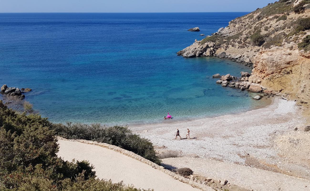 Фото Kimisi beach с серая чистая галька поверхностью