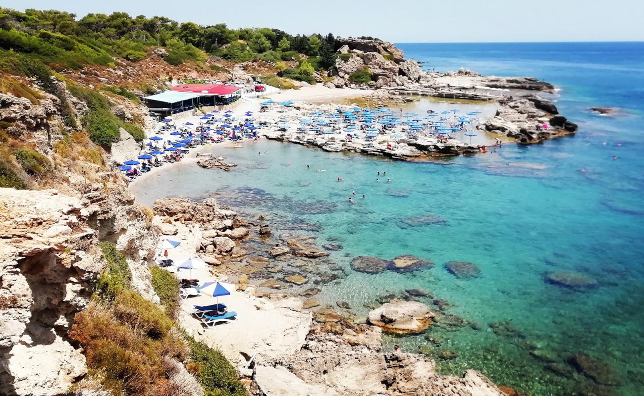 Фото Tassos Beach с камни поверхностью