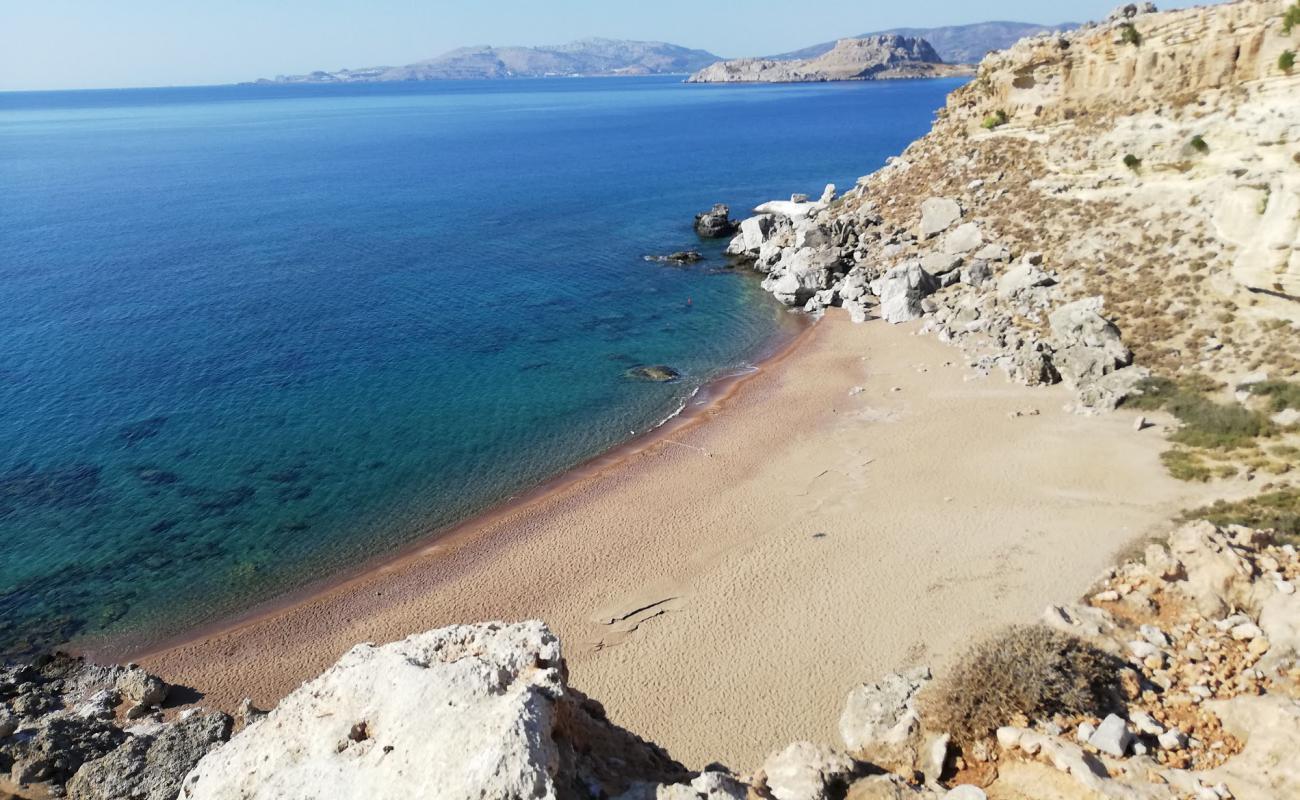 Фото Kokkini Ammos Beach с светлая галька поверхностью