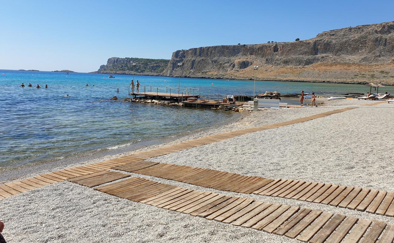 Фото Mitsis Lindos Beach II с светлая галька поверхностью